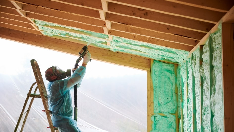 ceiling spray foam insulation
