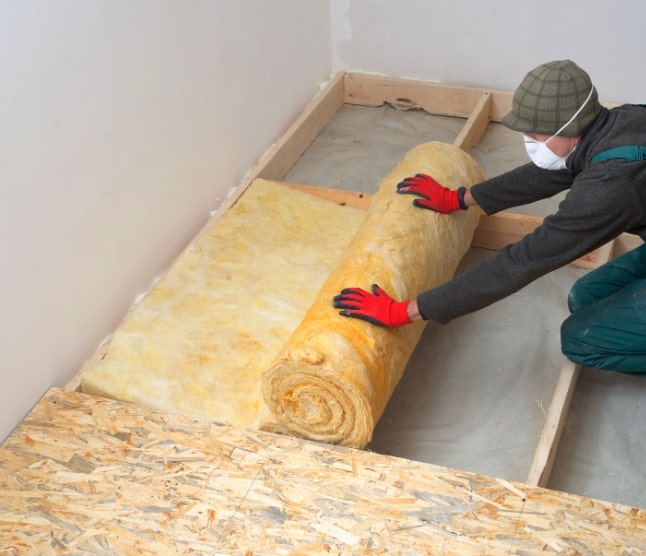 floor insulation install